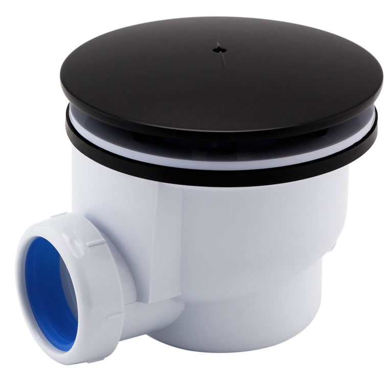 JTP Vos Matt Black Shower Waste Sanctuary Bathrooms